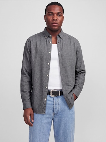 Regular fit Camicia di Jack & Jones Plus in grigio: frontale