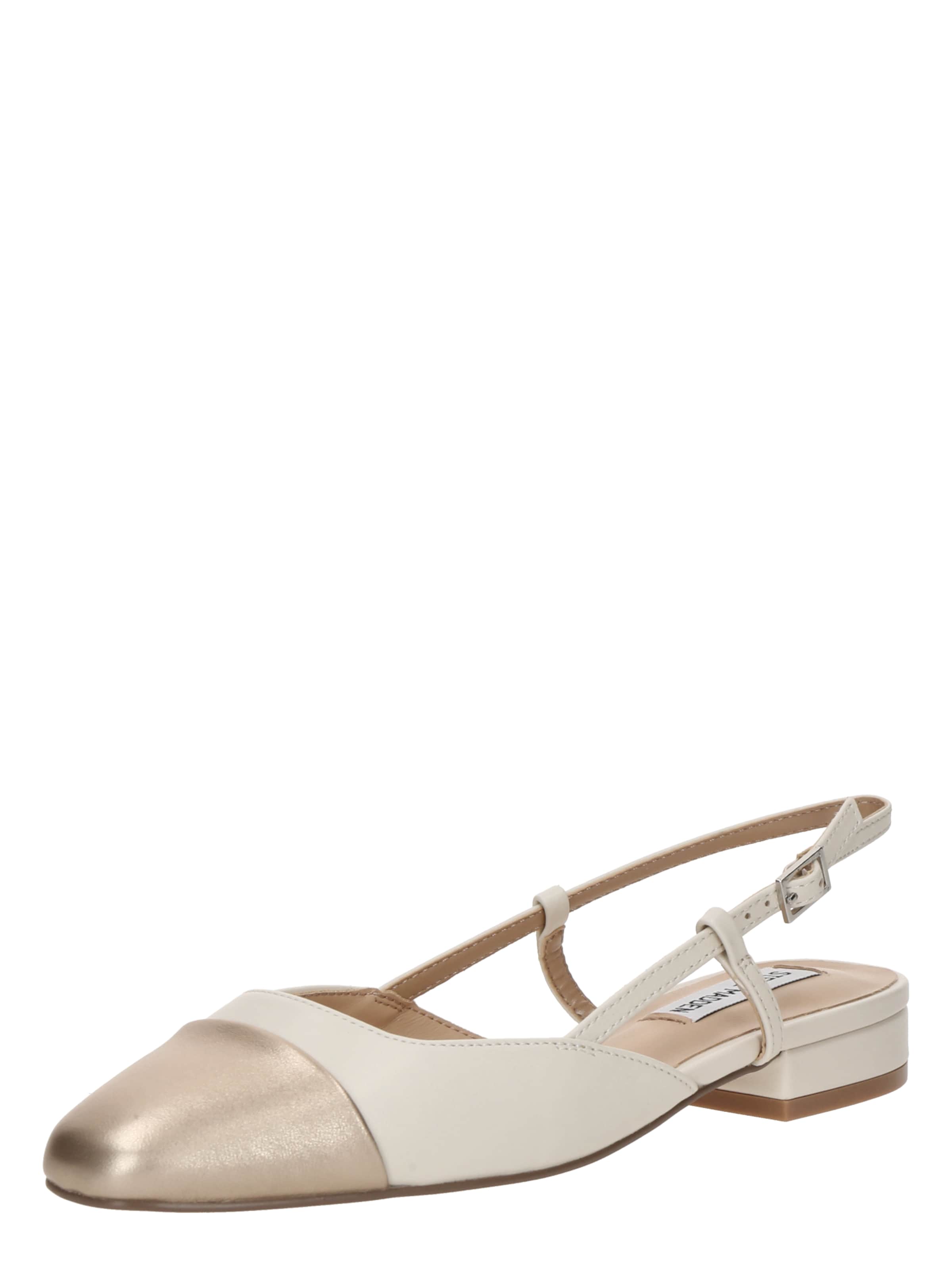 STEVE MADDEN Ballerina met riempjes 'BELINDA' in Beige: voorkant