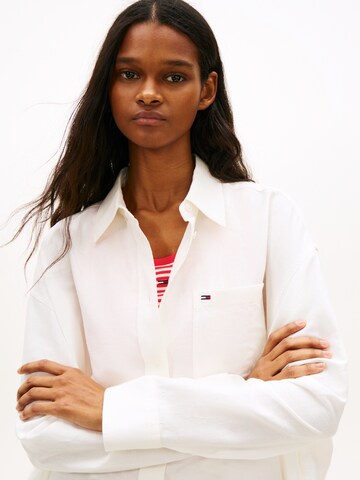 Tommy Jeans Shirt dress in White