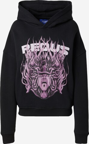 Pequs Sweatshirt in Zwart: voorkant