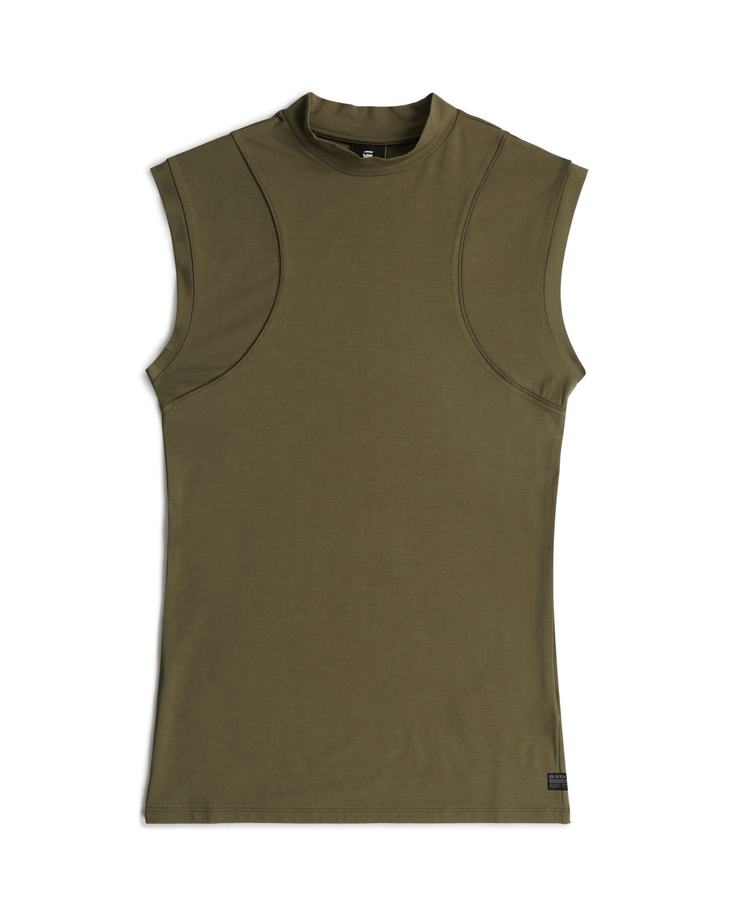 G-STAR Top '2nd Skin' in Grün: Vorderseite