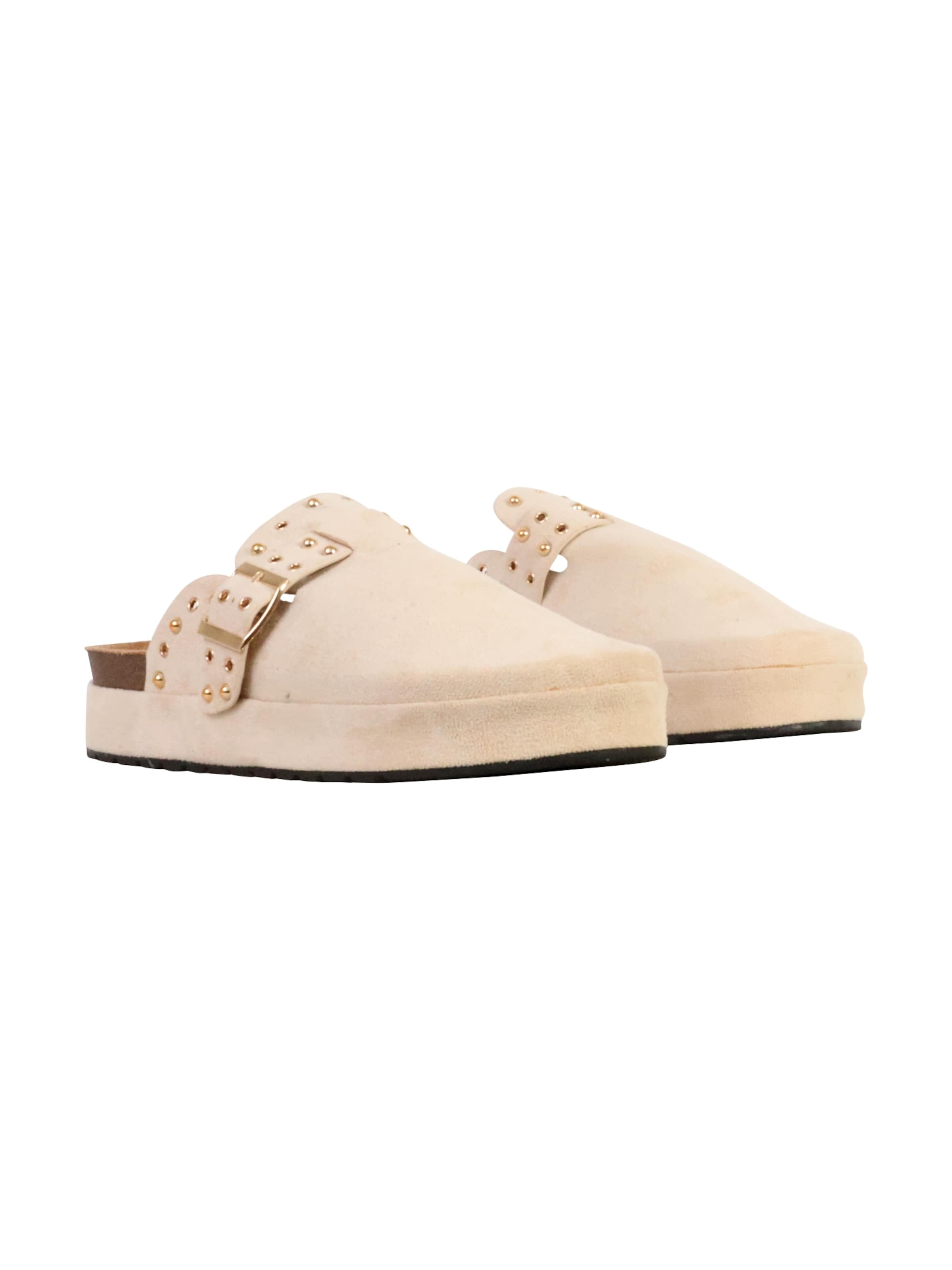The Divine Factory Pantolette 'Pantoletten zum Hineinschlüpfen'‌ in Beige