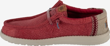 Mocassin 'Hey Dude Wally Jute' HEY DUDE en rouge : devant
