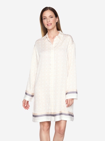 JOOP! Lounge Hemd ' Modern Deco ' in Beige: Vorderseite