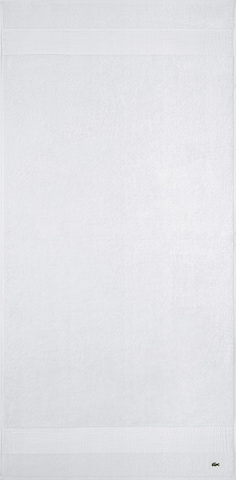 LACOSTE Handtuch 'LLECROCO' in Weiß: Vorderseite