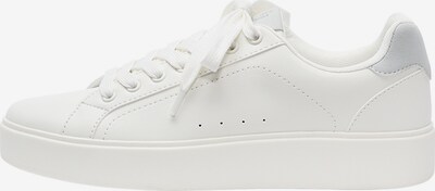 Pull&Bear Sneaker low i sølvgrå / hvid, Produktvisning