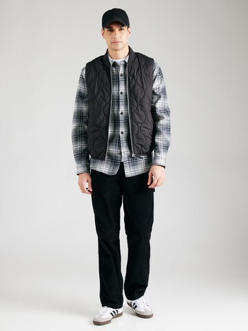 TOPMAN Regular fit Button Up Shirt in Black