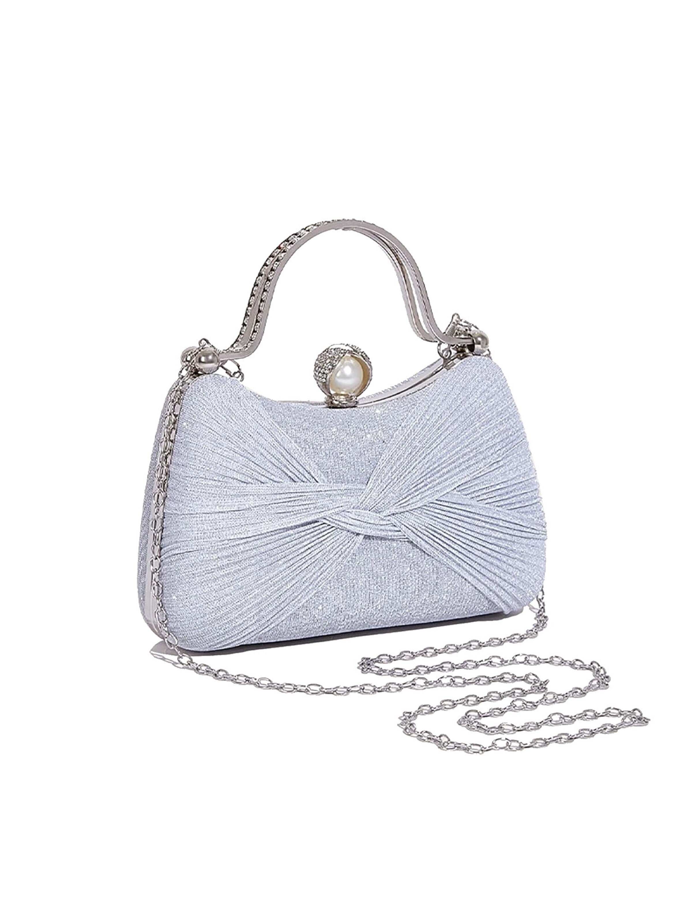 Tomshop24-7 Clutch 'Isabella' in Silver