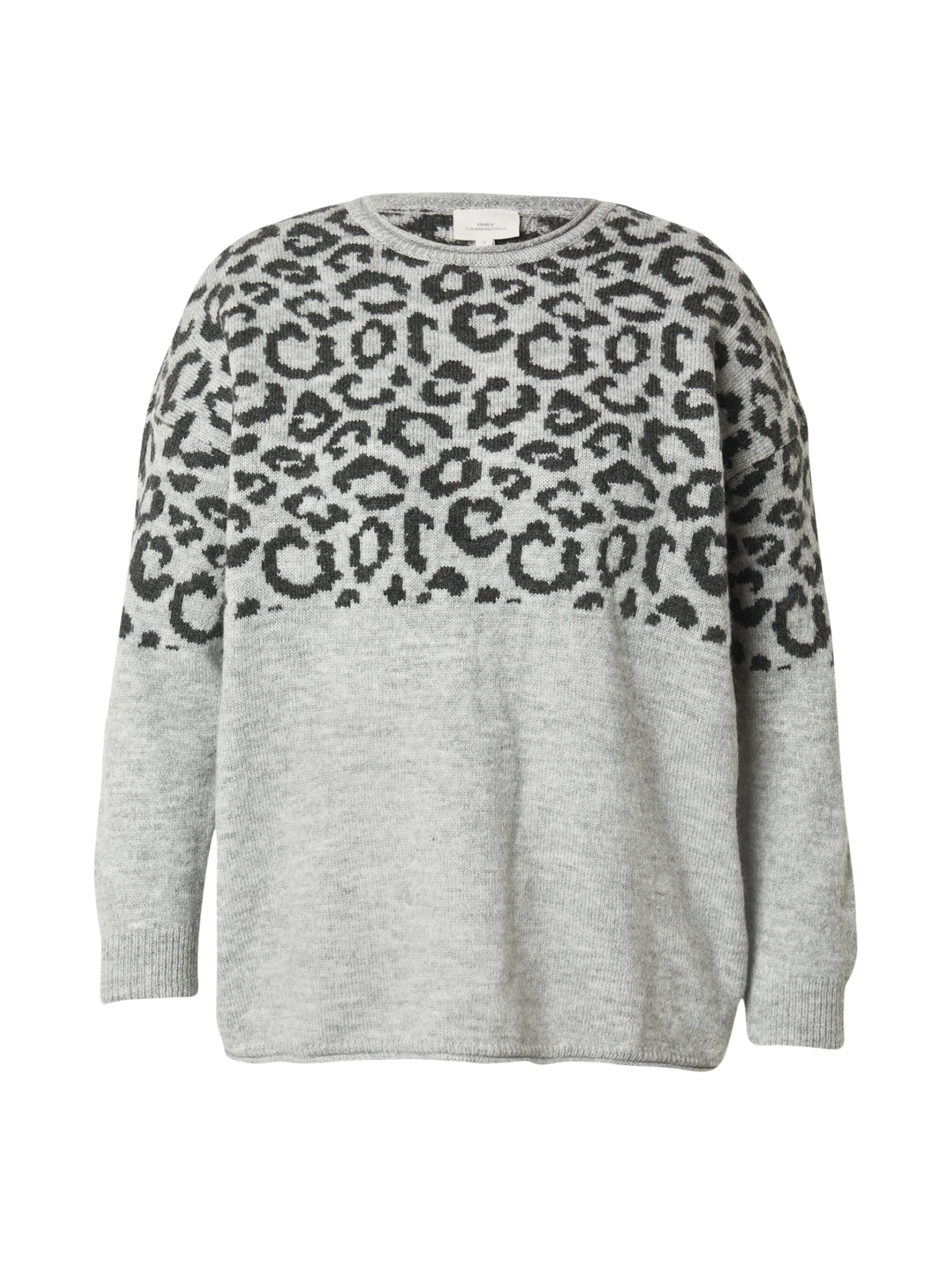 ONLY Carmakoma Пуловер 'CARJADE' в сиво: отпред
