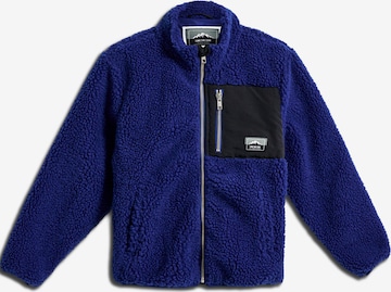 SOMETIME SOON Fleece jas 'Venture' in Blauw: voorkant