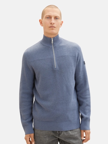 TOM TAILOR Sweater in Blue: front