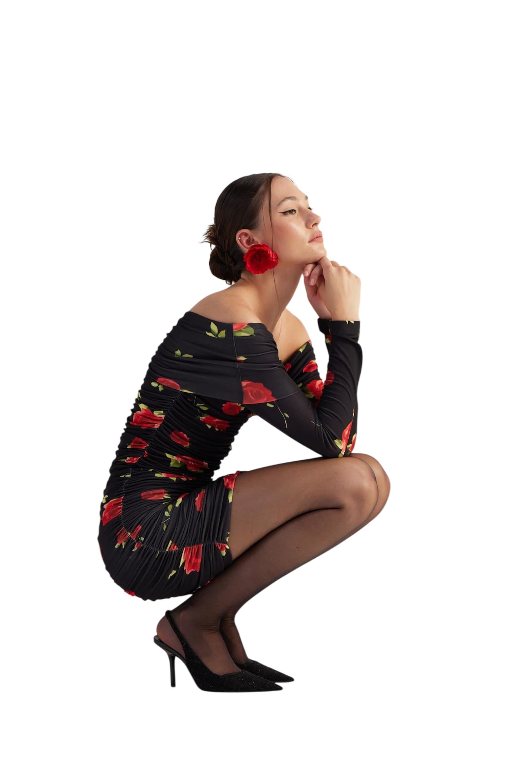 HOLLY LOLLY Jurk in Zwart