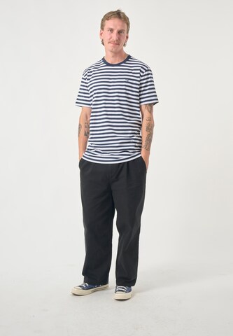Cleptomanicx Shirt 'Ligull Stripe' in Blue