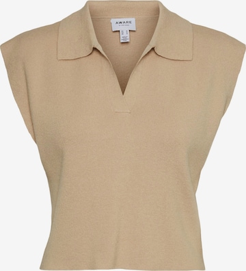 Aware Knitted Top 'Taffy' in Beige: front