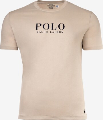 Pyjama court Polo Ralph Lauren en beige : devant