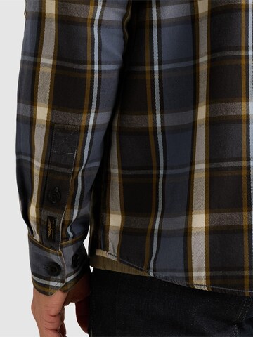PME Legend Regular fit Overhemd 'Shirt with lumberjack check pattern and herringbone texture' in Lila