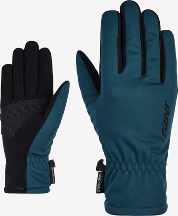 ZIENER Athletic Gloves 'IMPORTA' in Blue: front