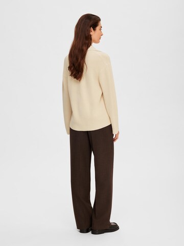 SELECTED FEMME Pullover 'Hilma' in Beige