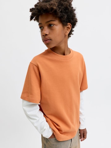 Jack & Jones Junior Sweatshirt 'JCOECHO' in Orange