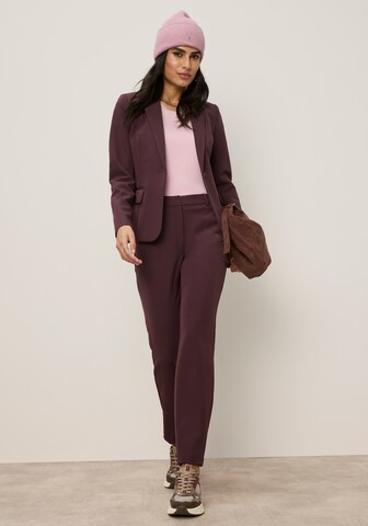 Tamaris Slim fit Pleated Pants in Red