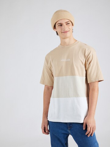 JACK & JONES - Camiseta 'MAVERICK' en beige: frente