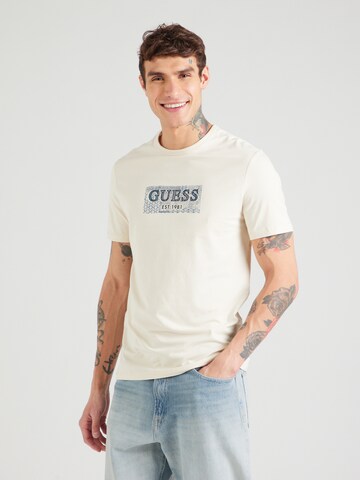 Maglietta di GUESS in beige: frontale
