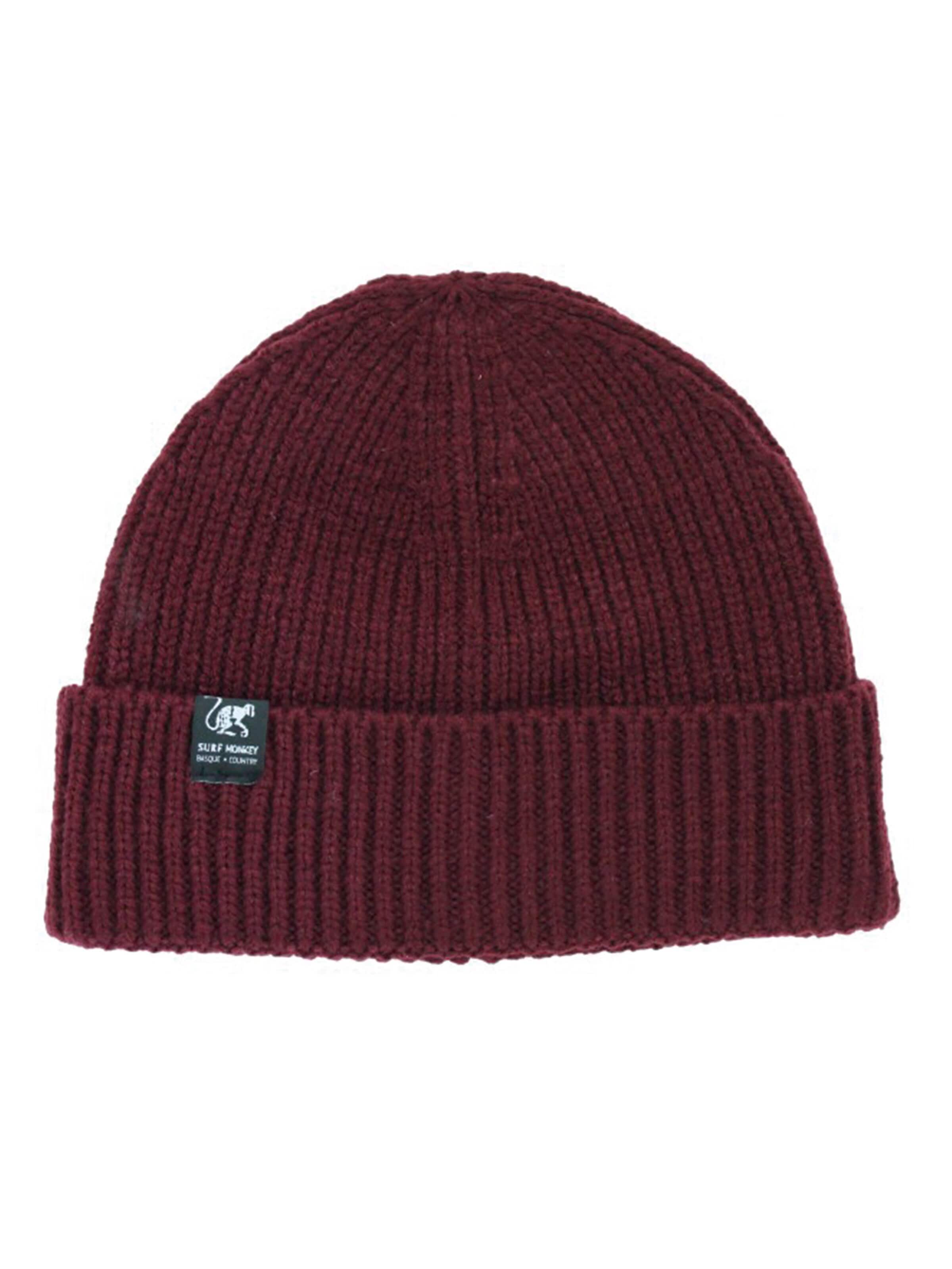 Surf Monkey Beanie in Red: front
