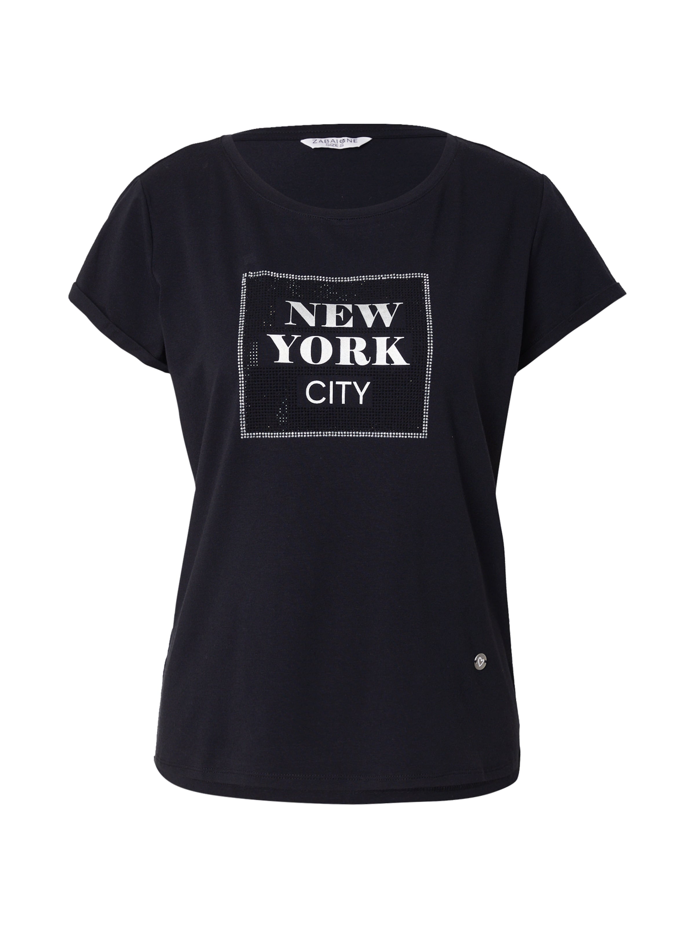 Maglietta 'Au44tumn' di ZABAIONE in nero: frontale