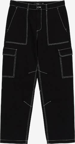 Bershka Cargo trousers in Black: front
