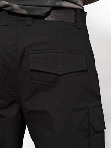 Regular Pantalon cargo 'Olli' Forplay en noir