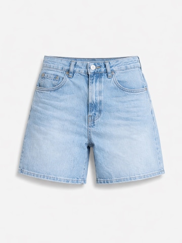 IT'S BASIC Regular Jeans 'Mini Denim Short' in Blauw: voorkant