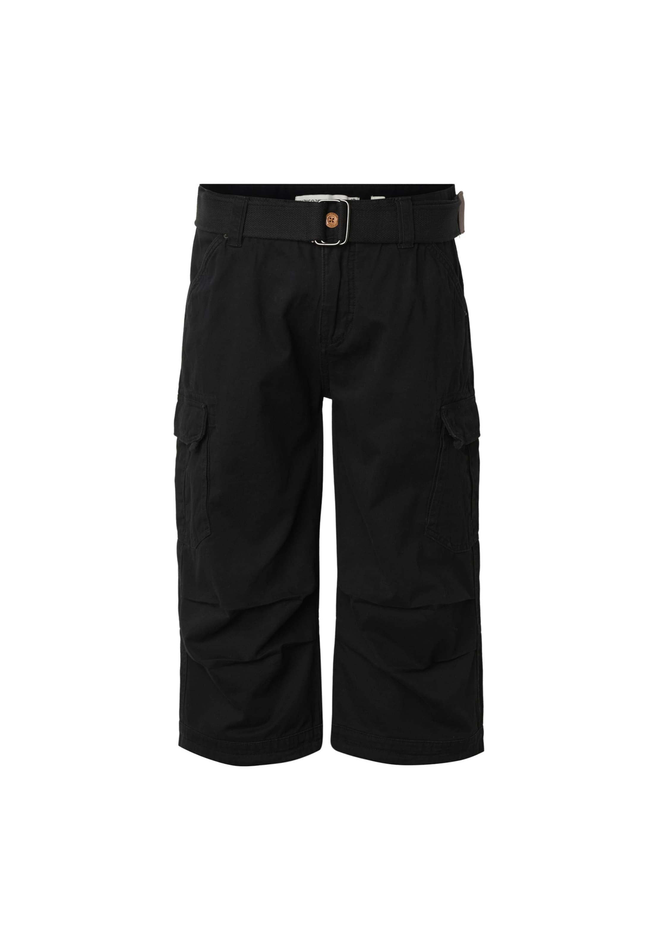 INDICODE JEANS Bojówki 'INColos' w kolorze czarny: przód