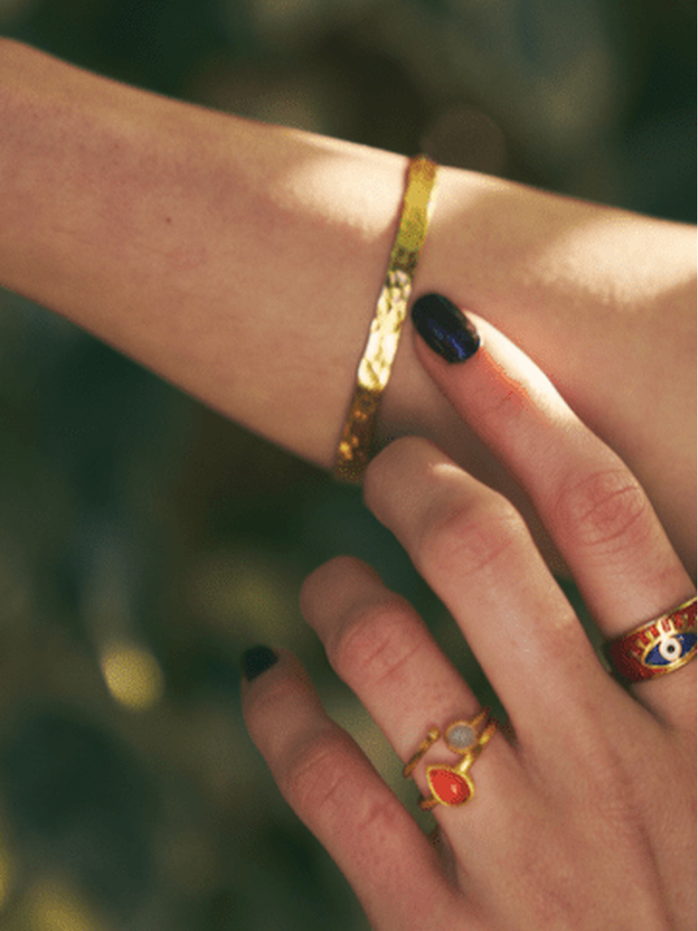 Les Reines Ring 'Eye of Grand Bazaar'‌ in Gold