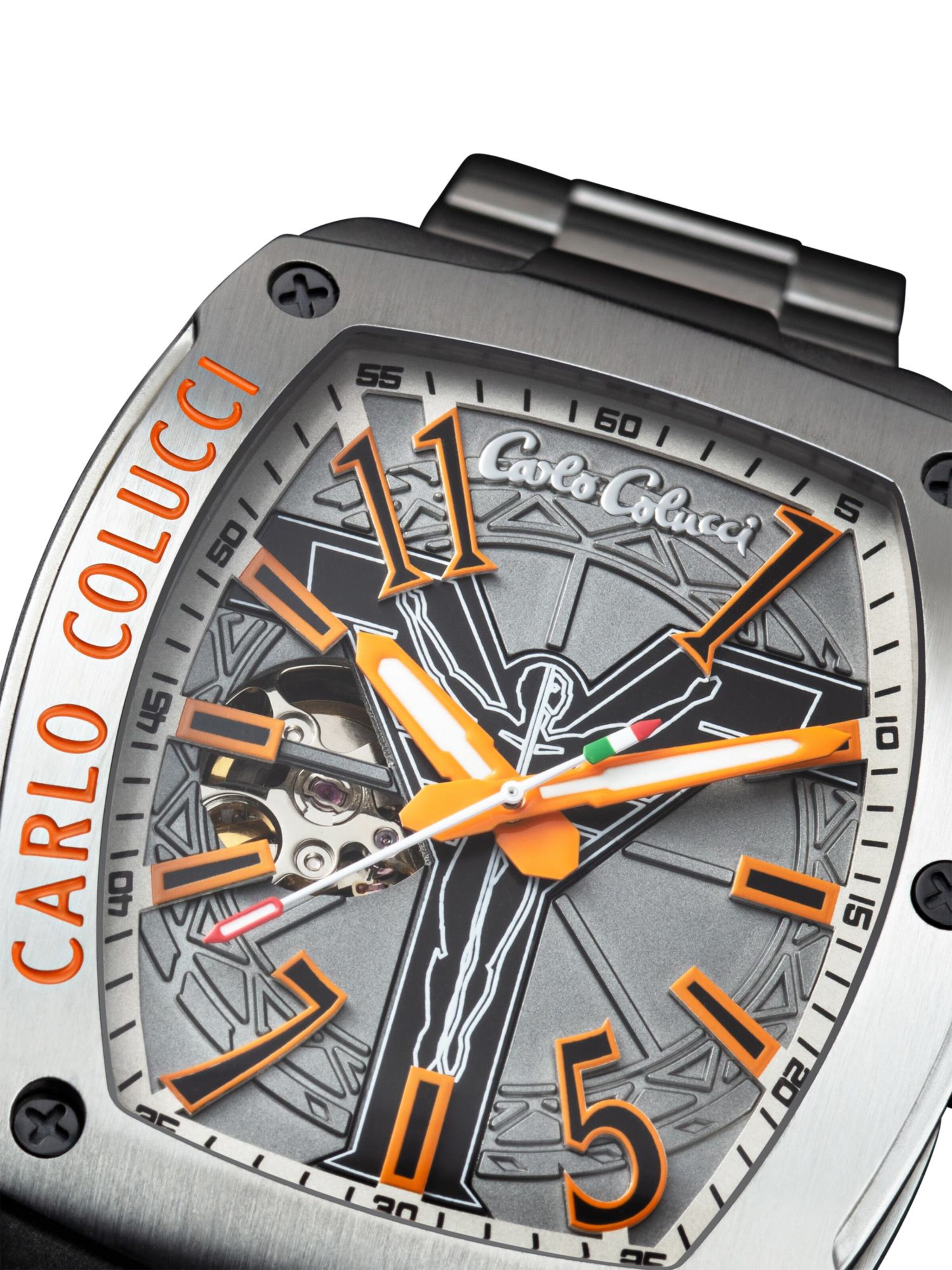 Montre à affichage analogique 'Dongilli' Carlo Colucci en argent