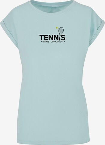 T-shirt 'Tennis Racket' Merchcode en bleu : devant