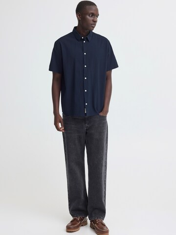 BLEND Comfort fit Button Up Shirt ' BHAvan ' in Blue