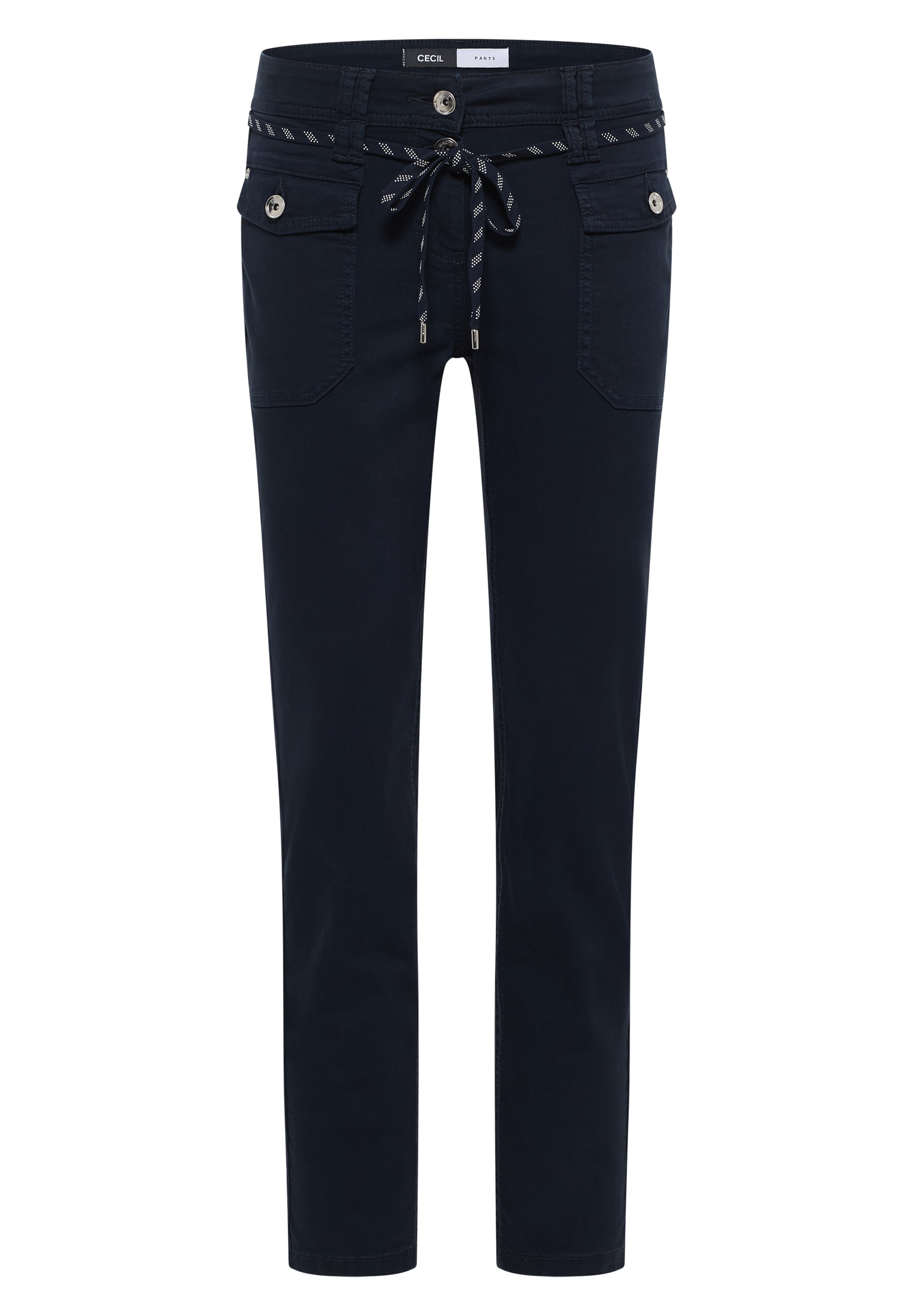 CECIL Slim fit Pants in Blue: front