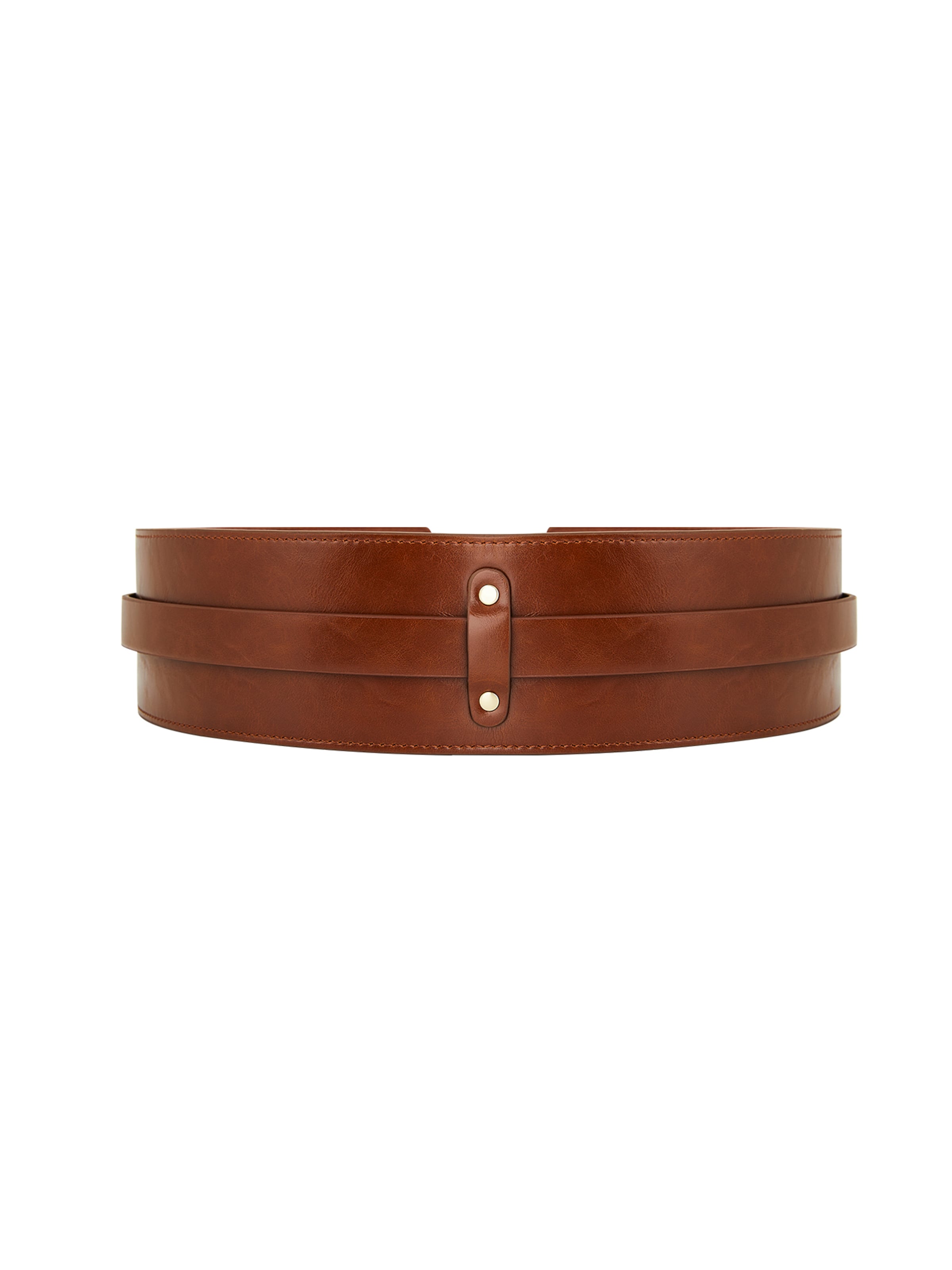 Ceinture Victoria Hyde en marron : devant