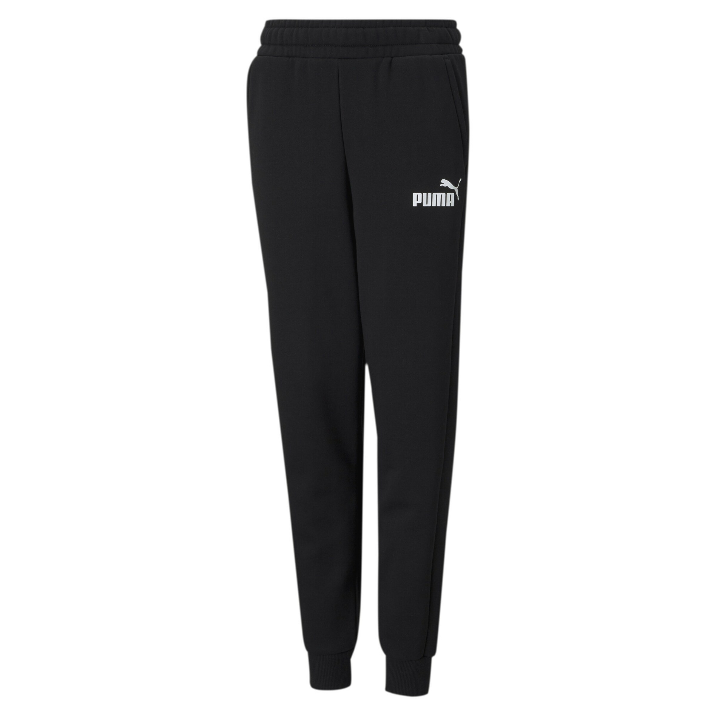 PUMA Tapered Broek 'Essentials' in Zwart: voorkant