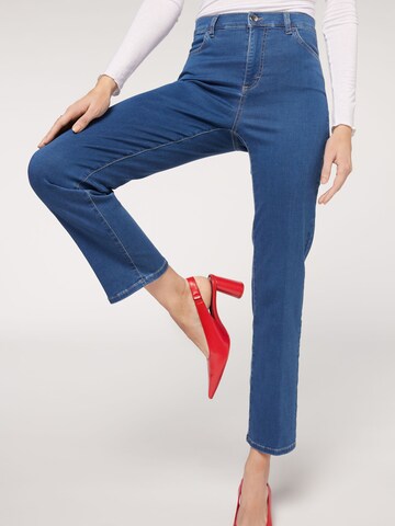 CALZEDONIA Slimfit Jeans in Blau