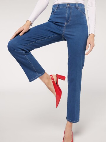 CALZEDONIA Regular Jeans in Blau