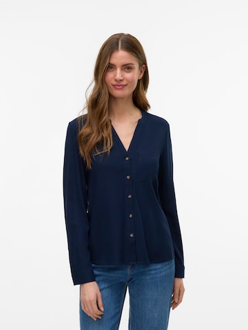 Chemisier 'VMMYMILO' VERO MODA en bleu : devant