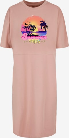 Merchcode Dress 'Summer Vibes Sunset' in Pink: front