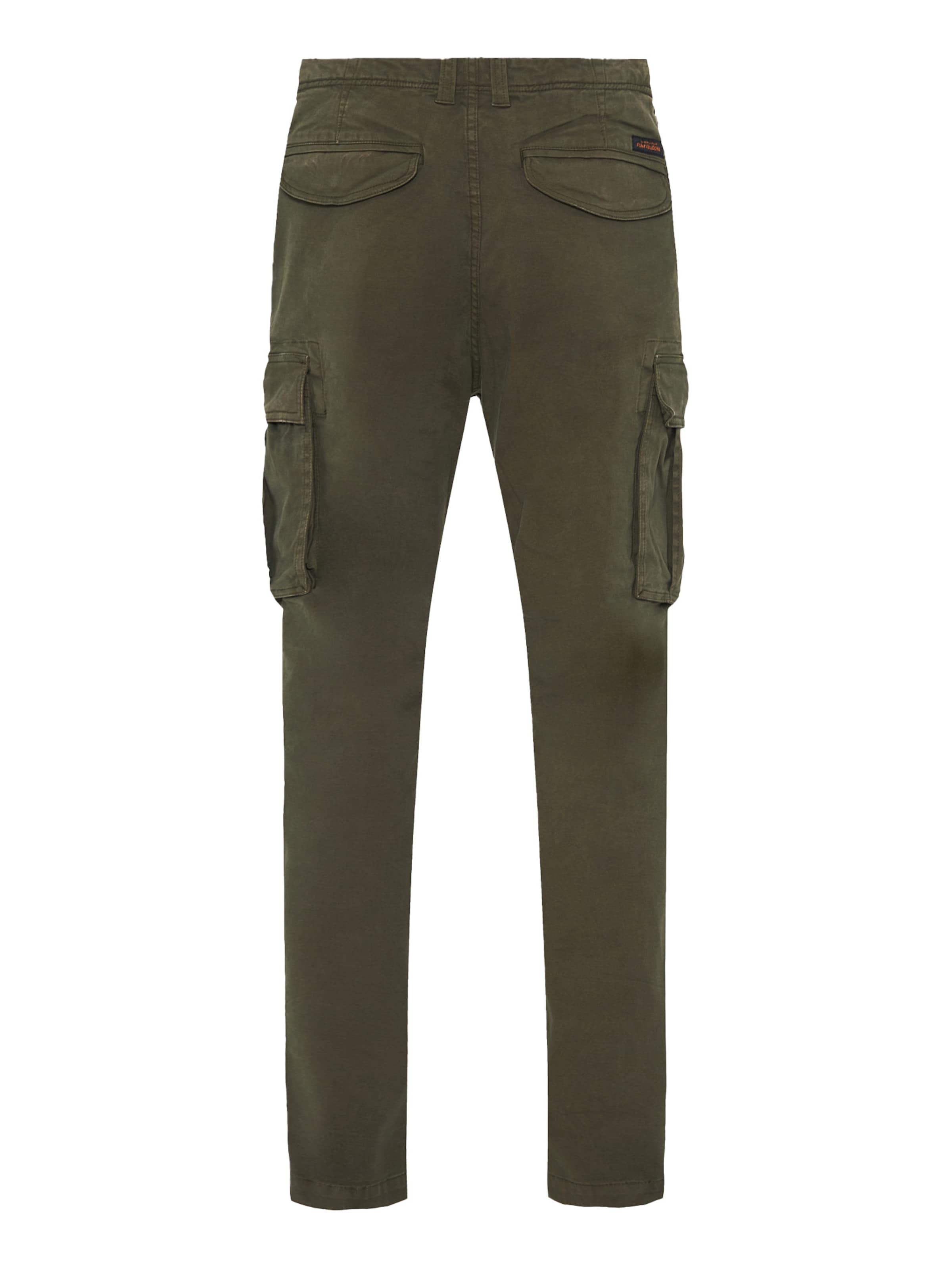 Funky Buddha Tapered Cargo Pants in Green