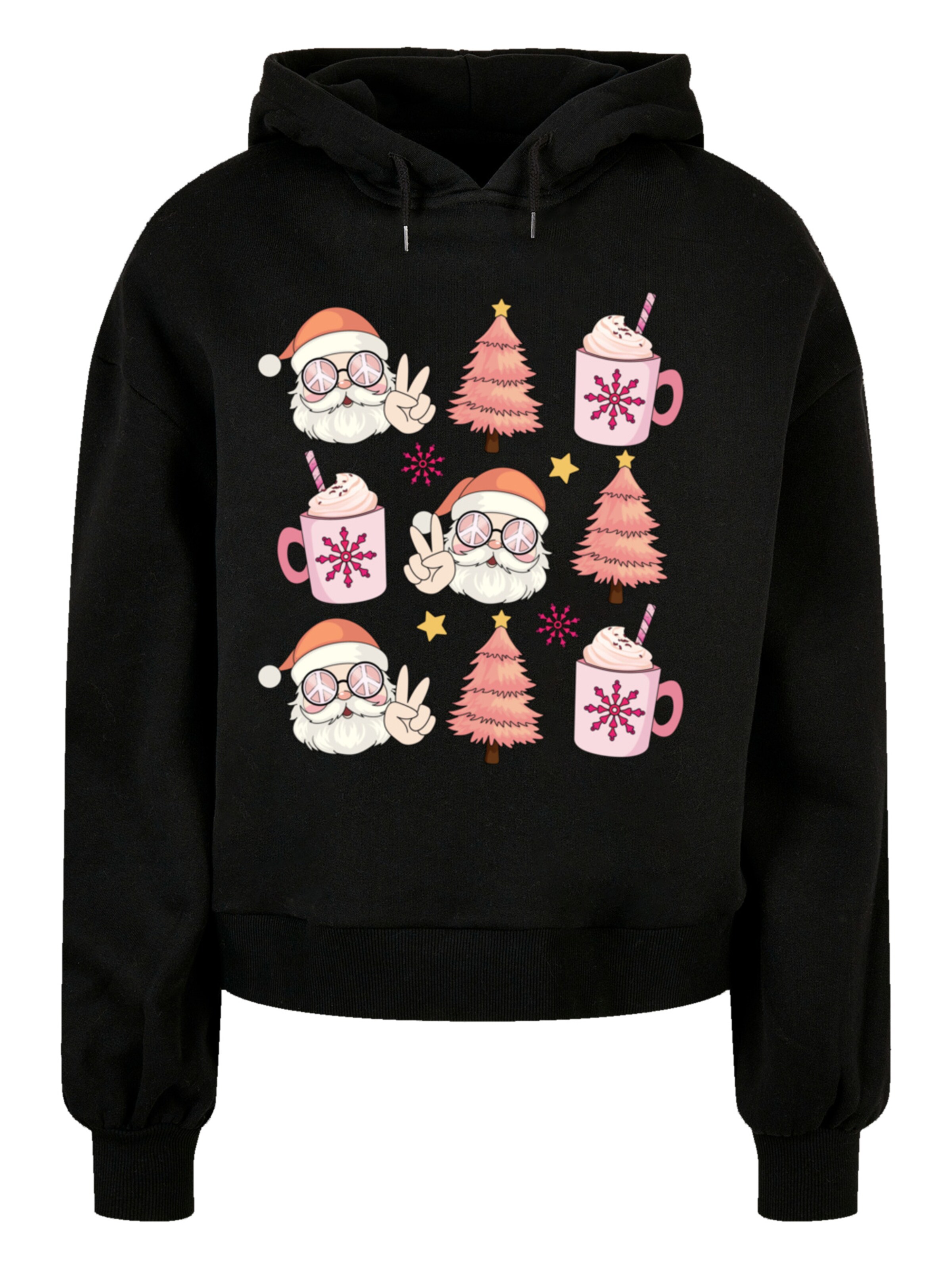 F4NT4STIC Sweatshirt in Schwarz: Vorderseite