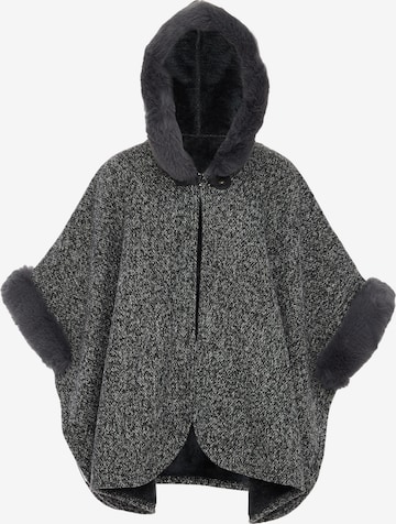 FRAULLY Cape in Grey: front