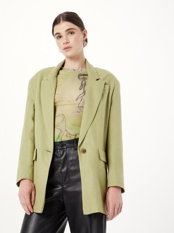 Sacou de la TOPSHOP pe verde: față