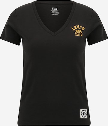 LEVI'S ® Shirt 'Graphic Perfect Vneck' in Zwart: voorkant