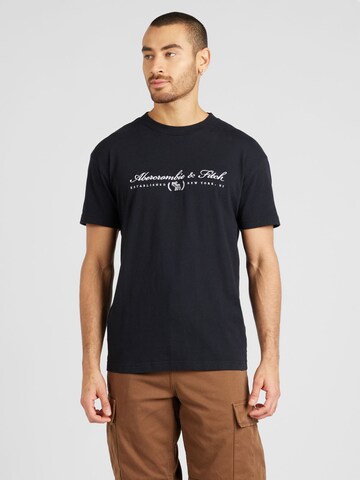 T-Shirt Abercrombie & Fitch en noir : devant