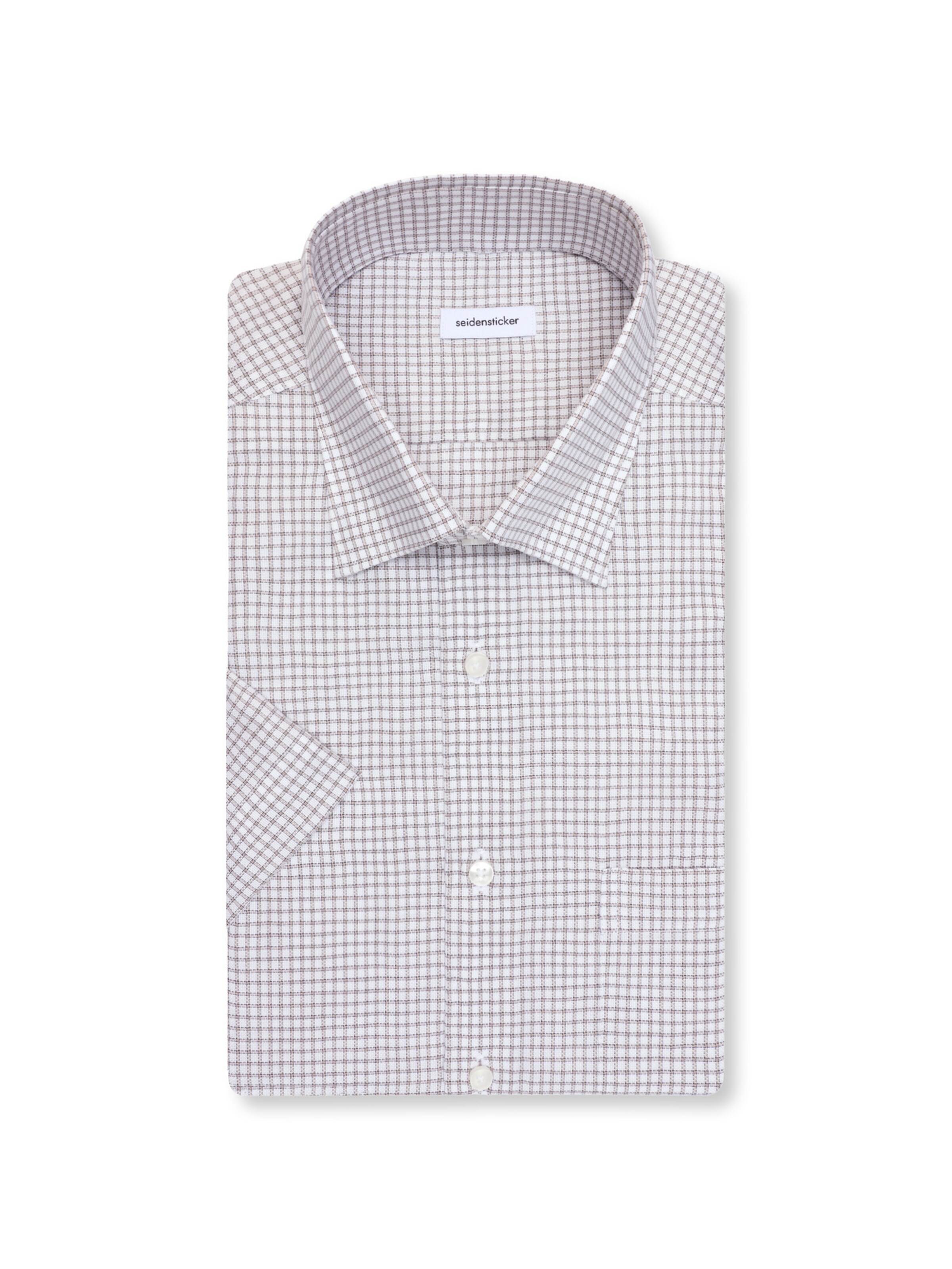 SEIDENSTICKER Regular Fit Businesshemd 'Schwarze Rose' in Beige